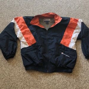 champion orange windbreaker
